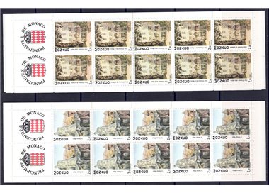 MONACO 1990 Vedute (Claude Rosticher) 2 LB MNH**
