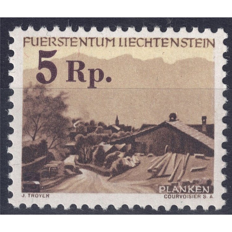 LIECHTENSTEIN 1949 Views (overprinted) MNH**