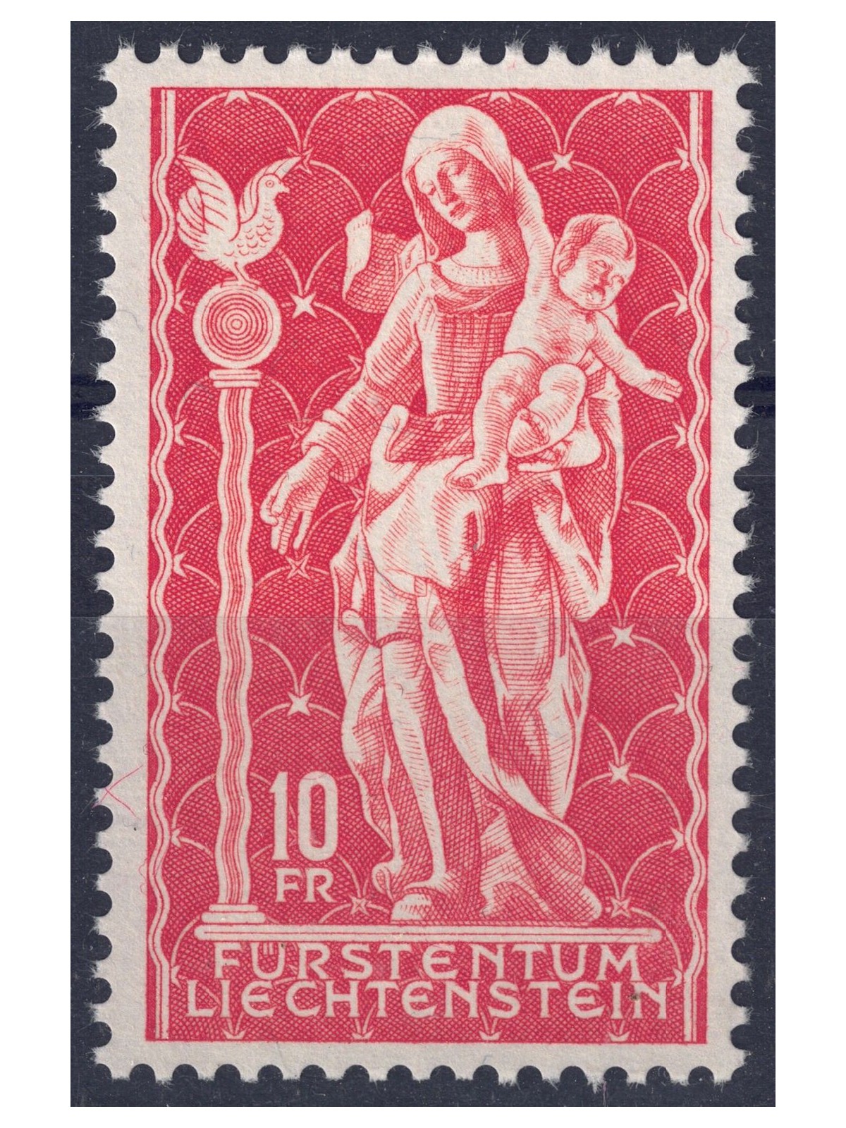 LIECHTENSTEIN 1965 Madonna lignea del 700 MNH**