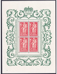 LIECHTENSTEIN 1965 Madonna lignea del 700 MF MNH**
