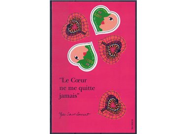 FRANCIA 2000 Francobolli augurali (Yves Saint Laurent) BF MNH**