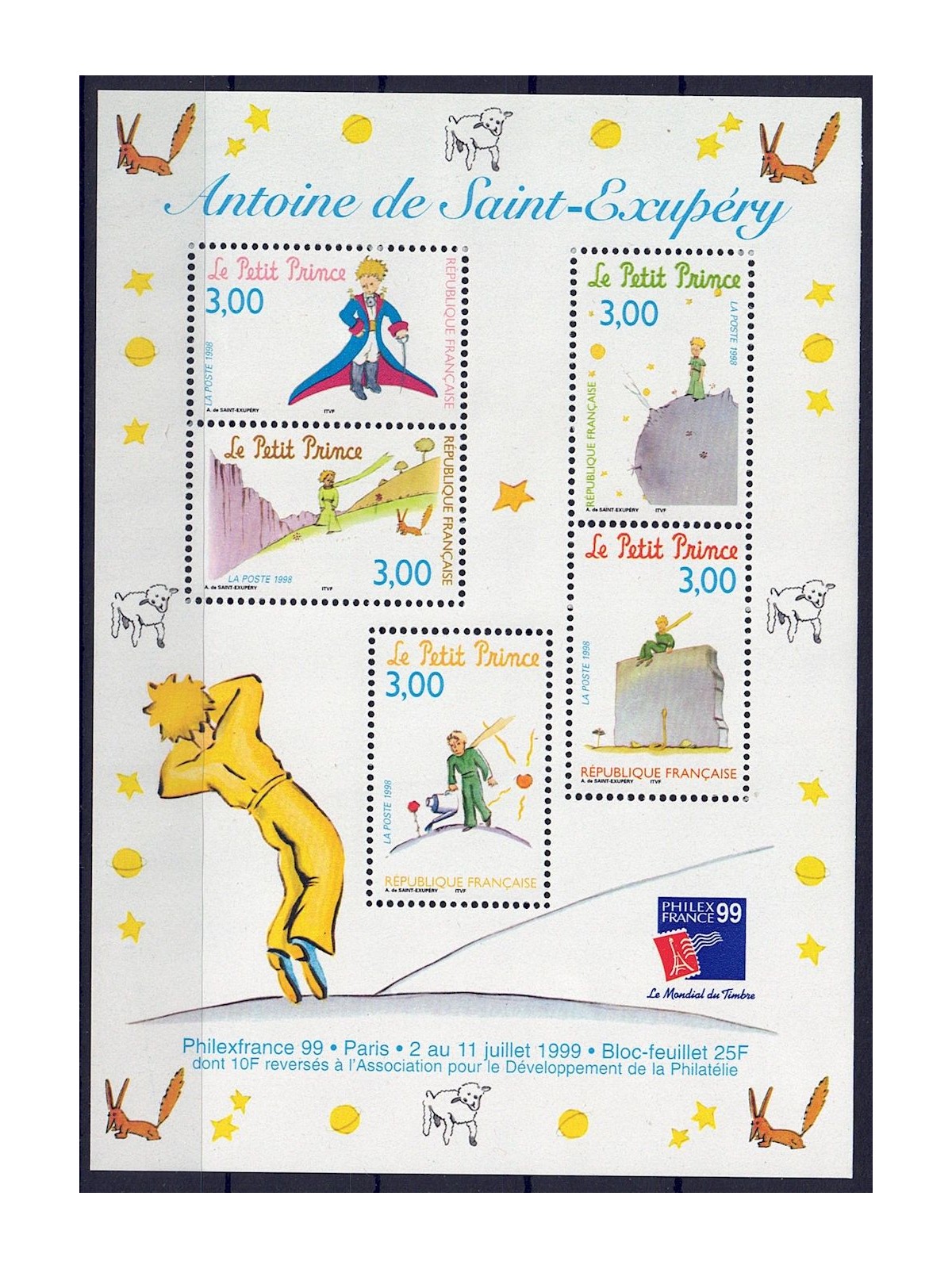 FRANCE 1998 Philatelic Exhibition s/s MNH**