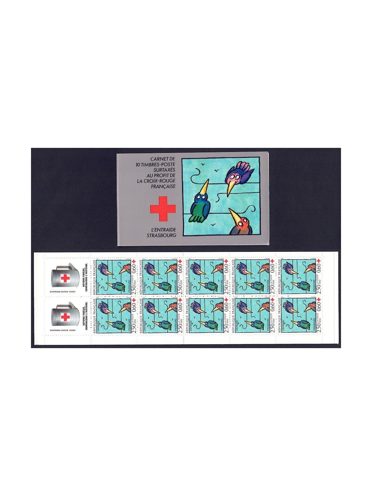 FRANCIA 1992 Pro Croce Rossa LB MNH**