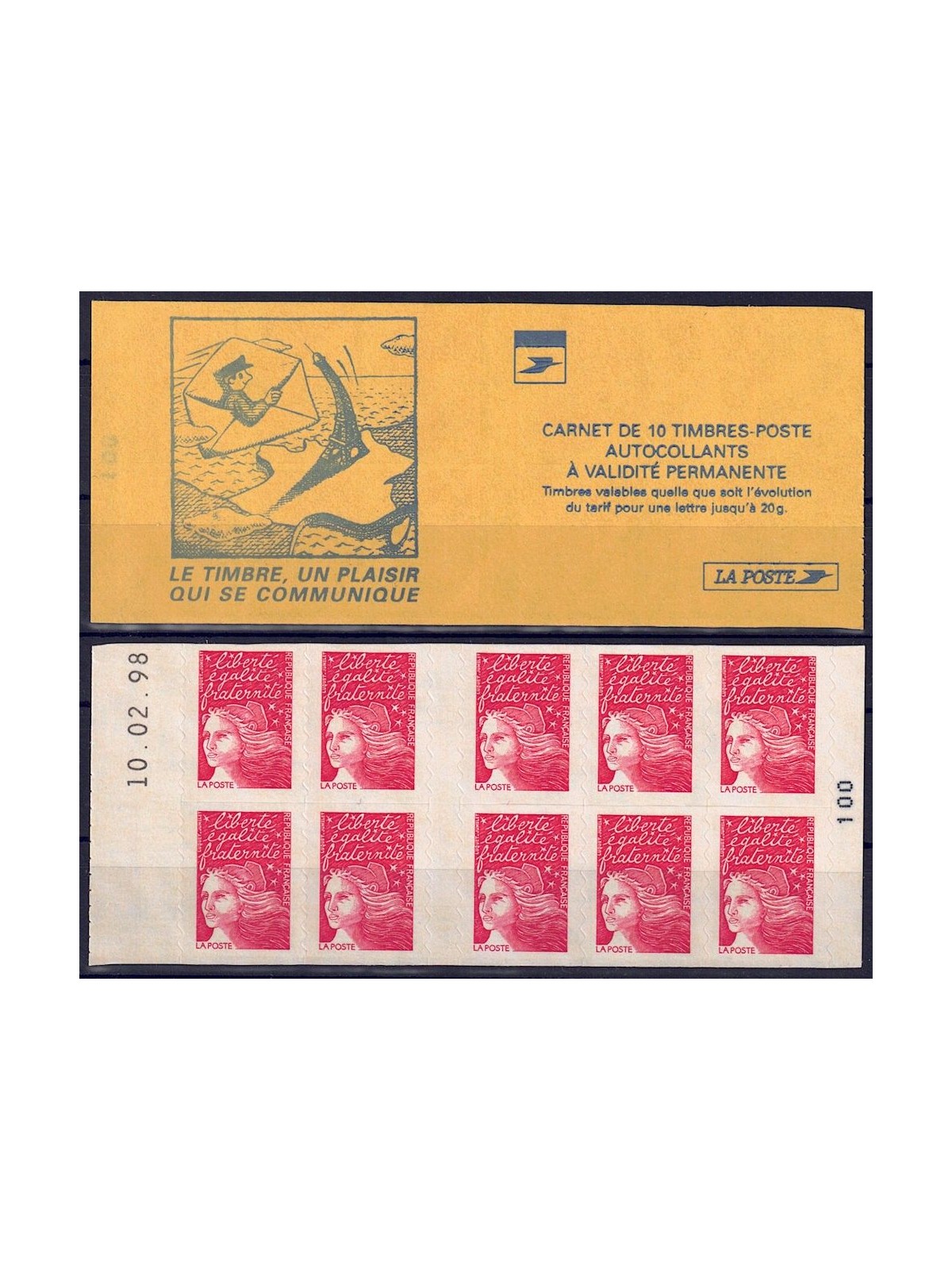 FRANCE 1998 Marianne of 14 July (3085a-C2) booklet MNH**