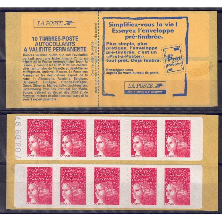 FRANCE 1997 Marianne of 14 July (3085a-C1) booklet MNH**