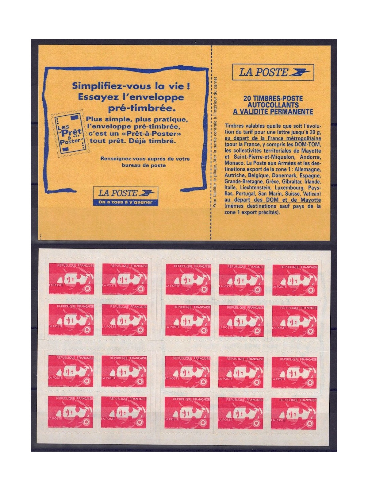 FRANCE 1994 Marianne of the Bicentenary (2874-C9) booklet MNH**