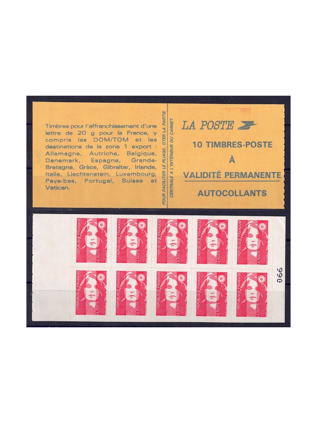 FRANCE 1994 Marianne of the Bicentenary (2874-C3) booklet MNH**