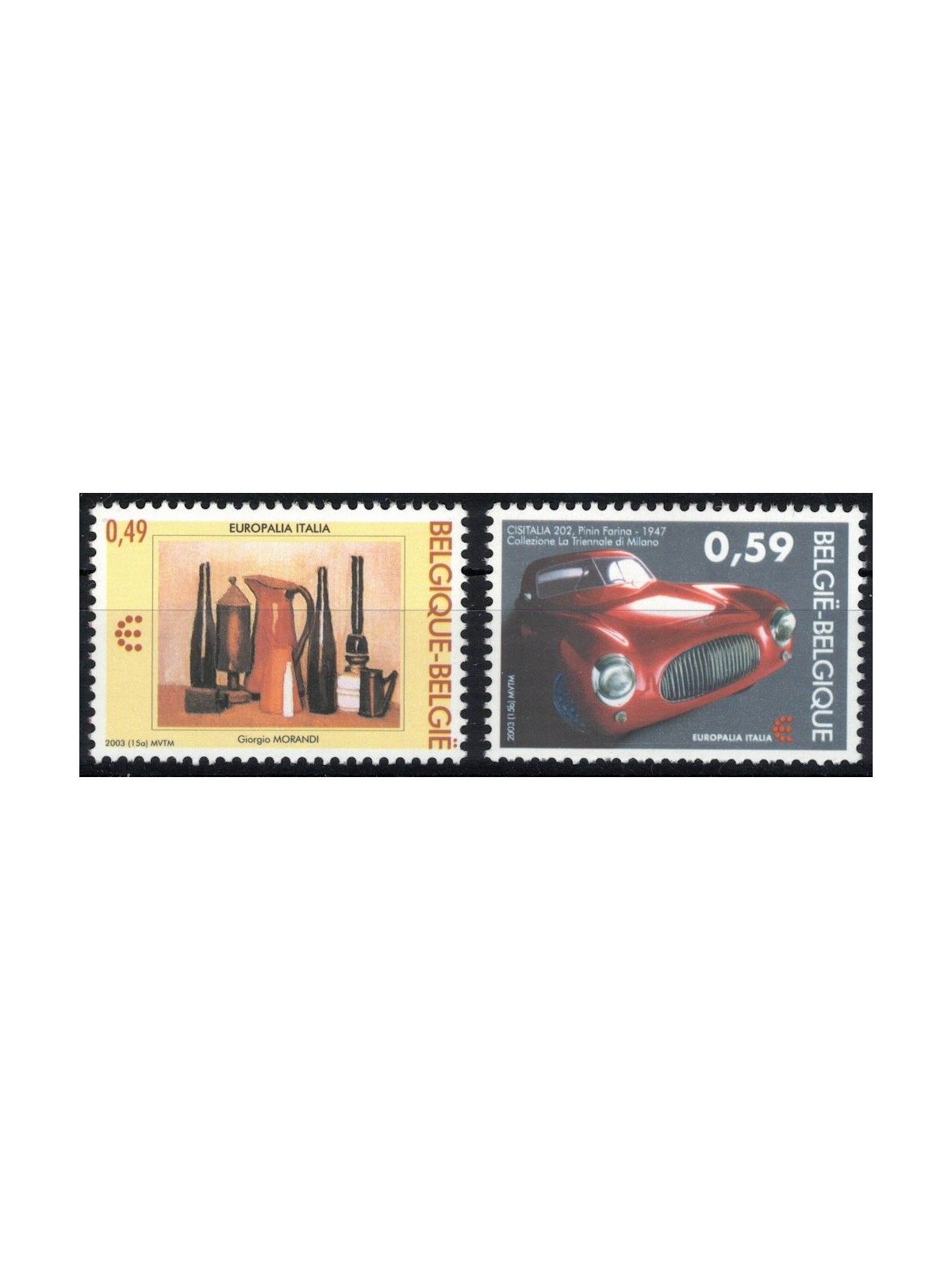BELGIO 2003 Europalia 2v MNH**