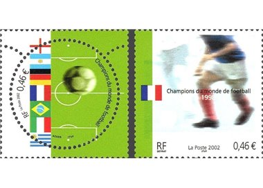 FRANCE 2002 Football World Champions 2v MNH**