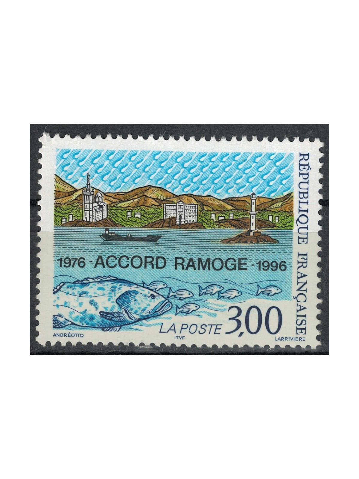FRANCE 1996 RAMOGE Agreement MNH**