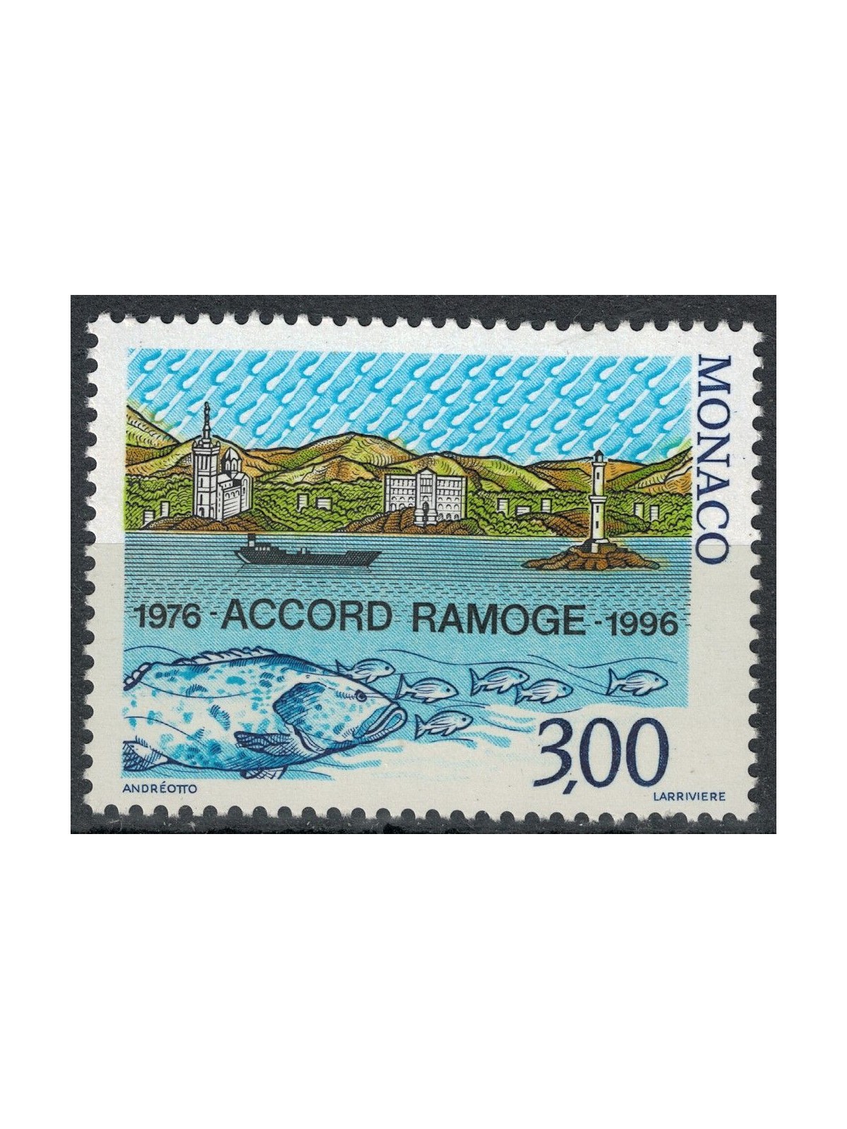 MONACO 1996 Ramoge Agreement MNH**