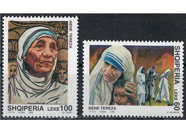 ALBANIA 1998 Madre Teresa di Calcutta 2v MNH**