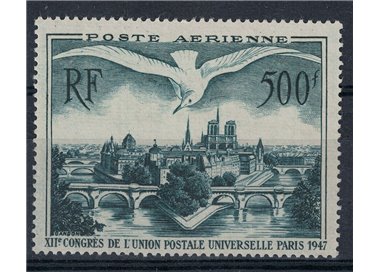 FRANCE 1947 Airmail (View of Paris) MNH**