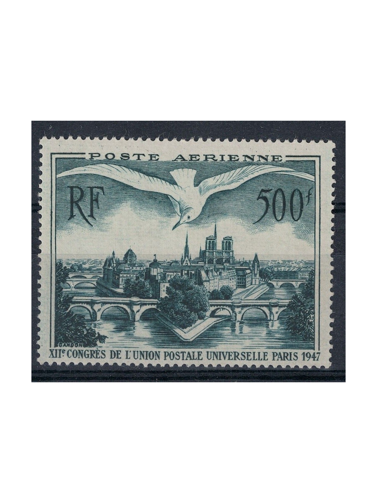 FRANCE 1947 Airmail (View of Paris) MNH**
