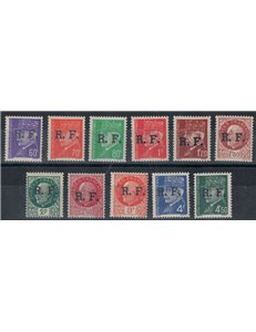 FRANCE 1944 Liberation Stamps (PONS) 11v MH*