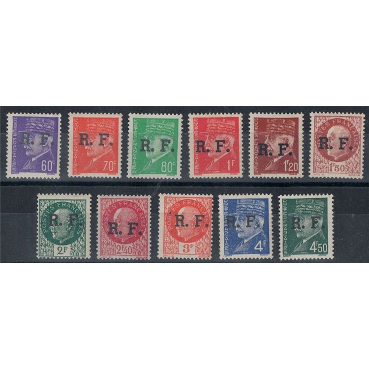 FRANCE 1944 Liberation Stamps (PONS) 11v MH*
