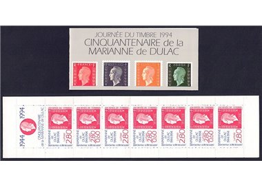 FRANCE 1994 Stamp Day booklet MNH**