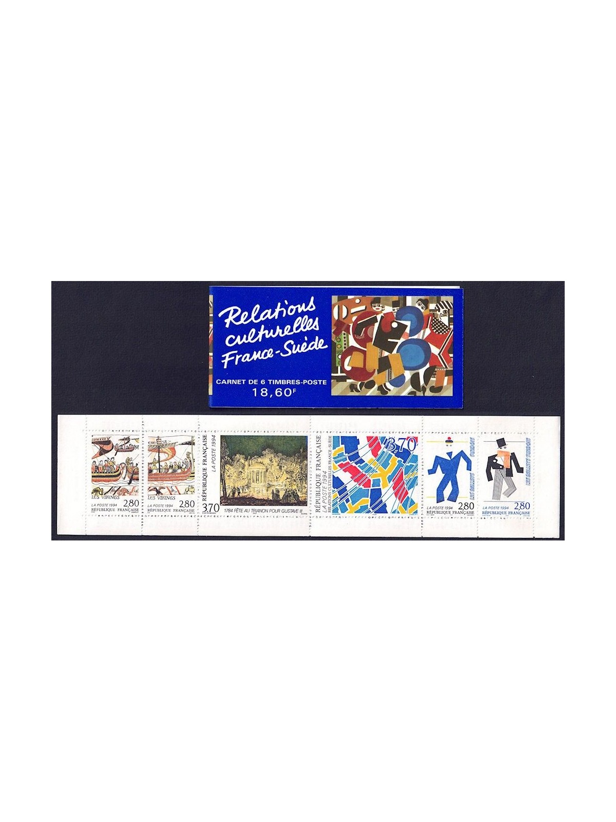 FRANCIA 1994 Relazioni culturali con la Svezia LB MNH**