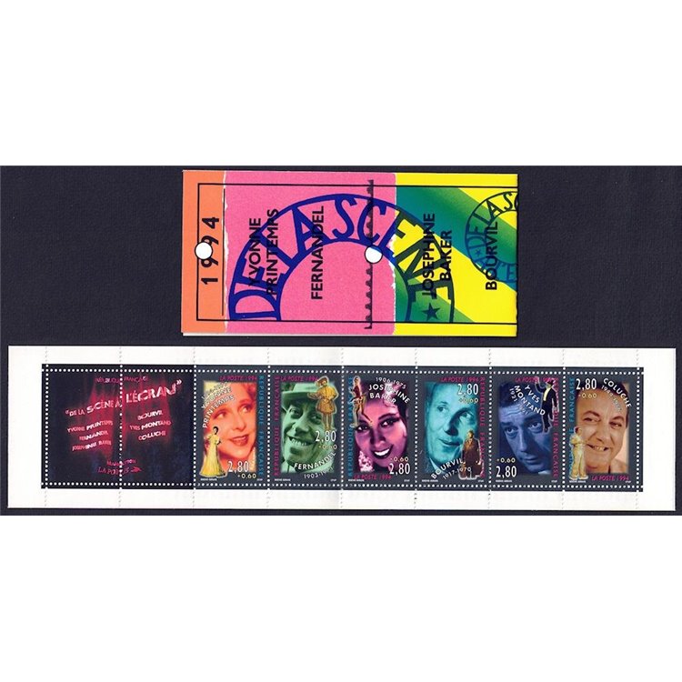 FRANCE 1994 French Actors booklet MNH**