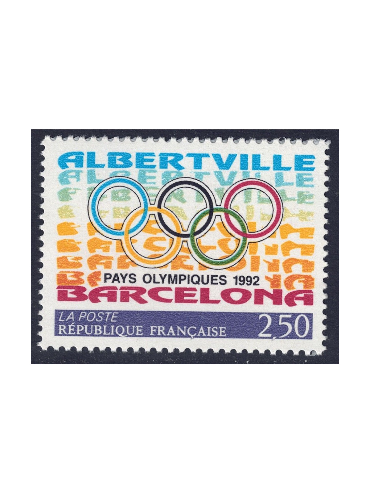 FRANCIA 1992 Paesi Olimpici (Albertville e Barcellona) MNH**