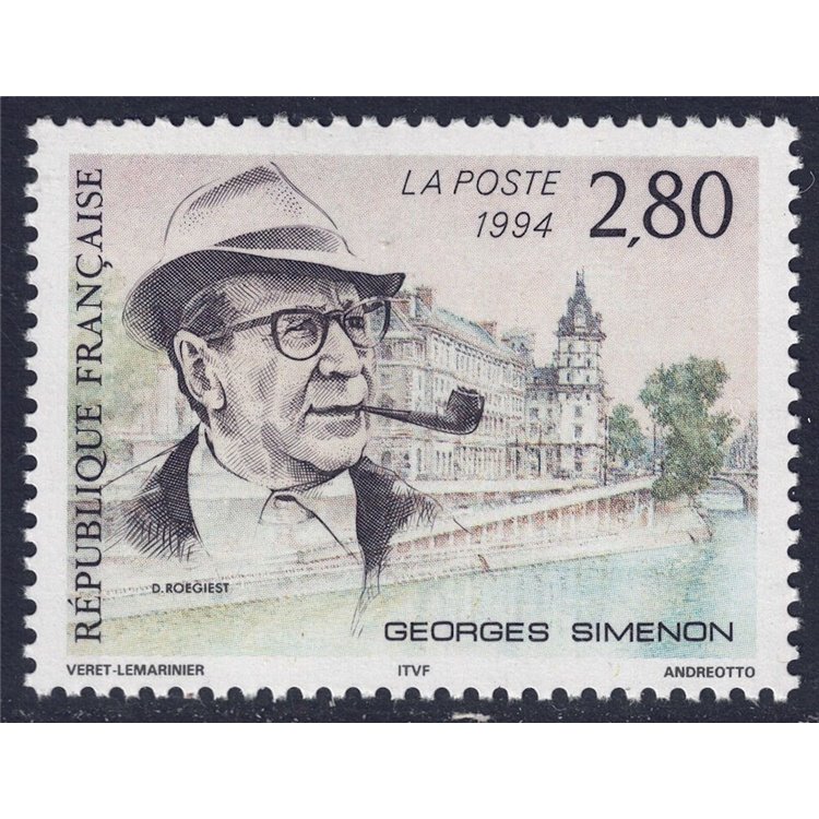 FRANCIA 1994 Georges Simenon MNH**