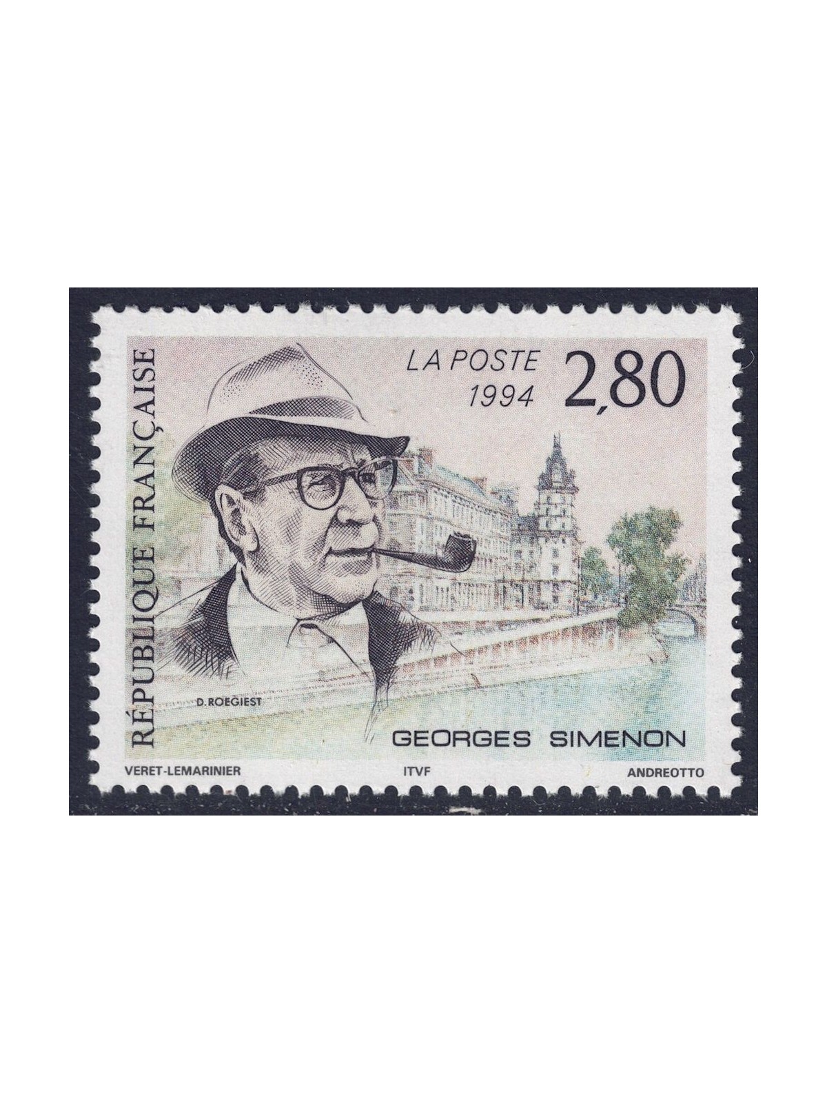 FRANCIA 1994 Georges Simenon MNH**