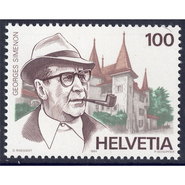 SVIZZERA 1994 Georges Simenon MNH**