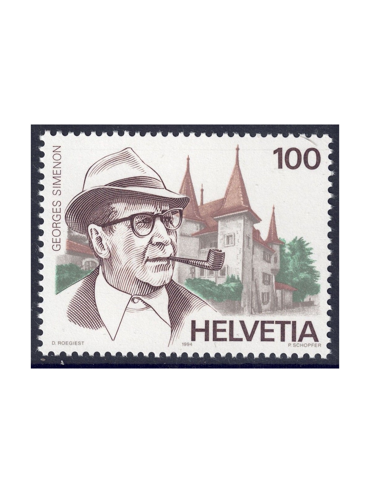 SWITZERLAND 1994 Georges Simenon MNH**