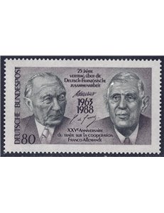 GERMANIA BRD 1988 Trattato sulla cooperazione franco-tedesca MNH**