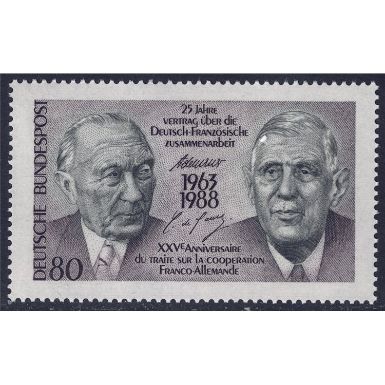 GERMANIA BRD 1988 Trattato sulla cooperazione franco-tedesca MNH**