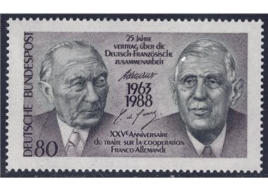 GERMANY BRD 1988 Treaty on Franco-German Cooperation MNH**