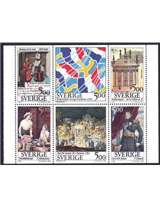SWEDEN 1994 Cultural relations with France 6v MNH**