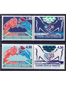 FRANCIA 1994 Canale della Manica 4v MNH**
