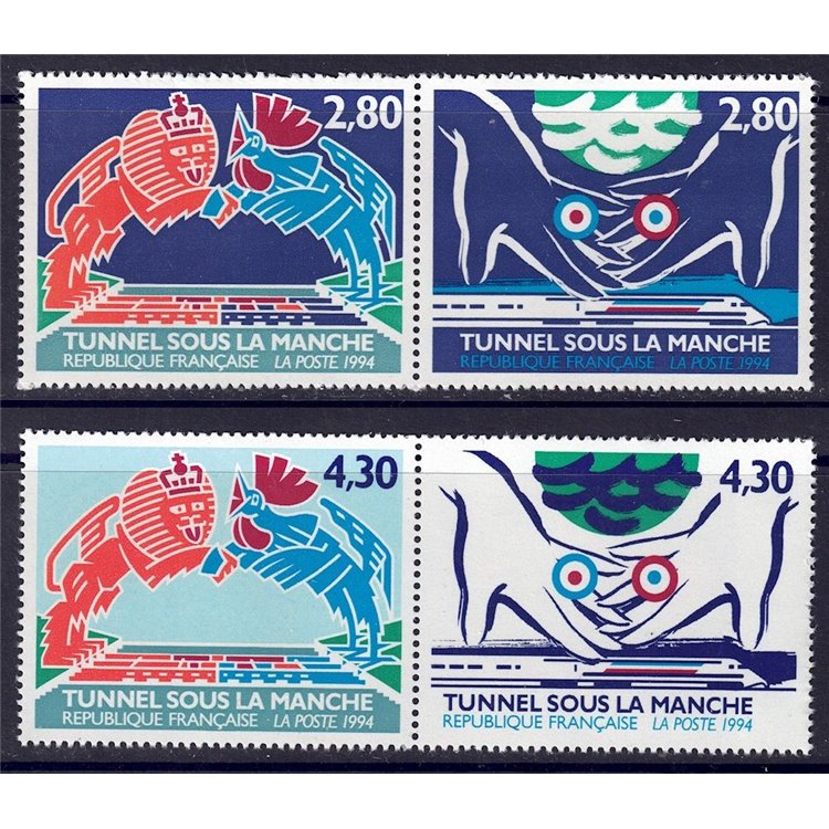 FRANCIA 1994 Canale della Manica 4v MNH**