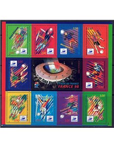 FRANCIA 1998 Coppa del Mondo di calcio LB MNH**