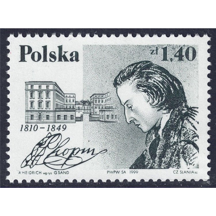 POLAND 1999 Fryderyk Chopin MNH**