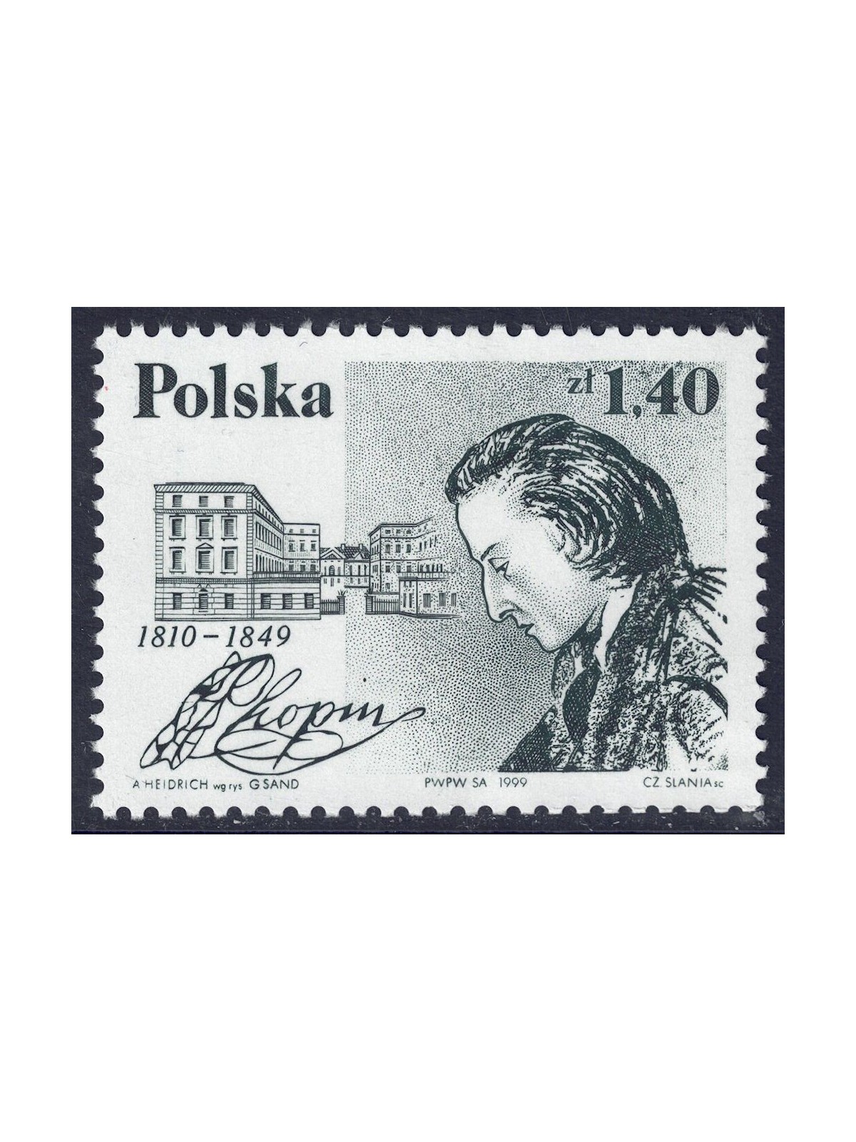 POLAND 1999 Fryderyk Chopin MNH**
