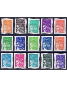 FRANCIA 2002 Marianna del 14 luglio 15v MNH**