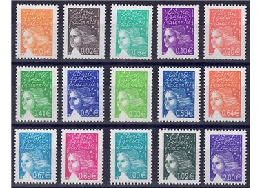 FRANCIA 2002 Marianna del 14 luglio 15v MNH**