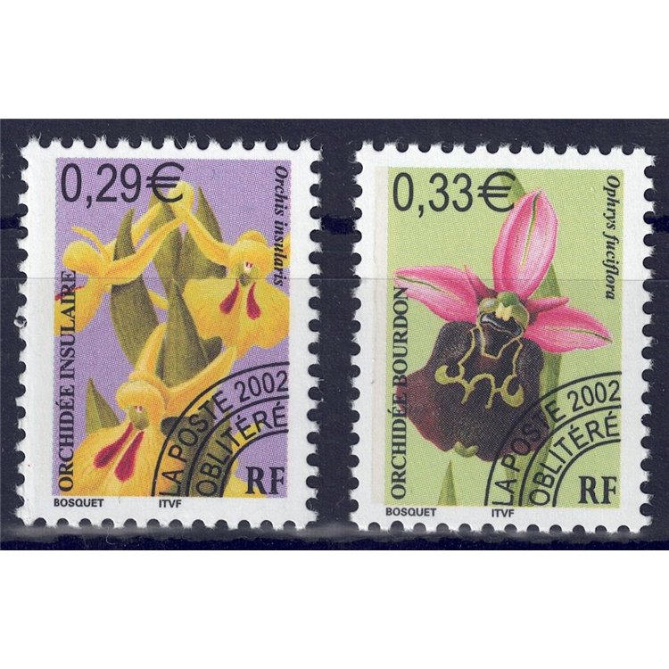 FRANCIA 2002 Preannullati (Orchidee) 2v MNH**