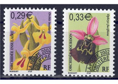 FRANCE 2002 Pre-cancelled (Orchids) 2v MNH**