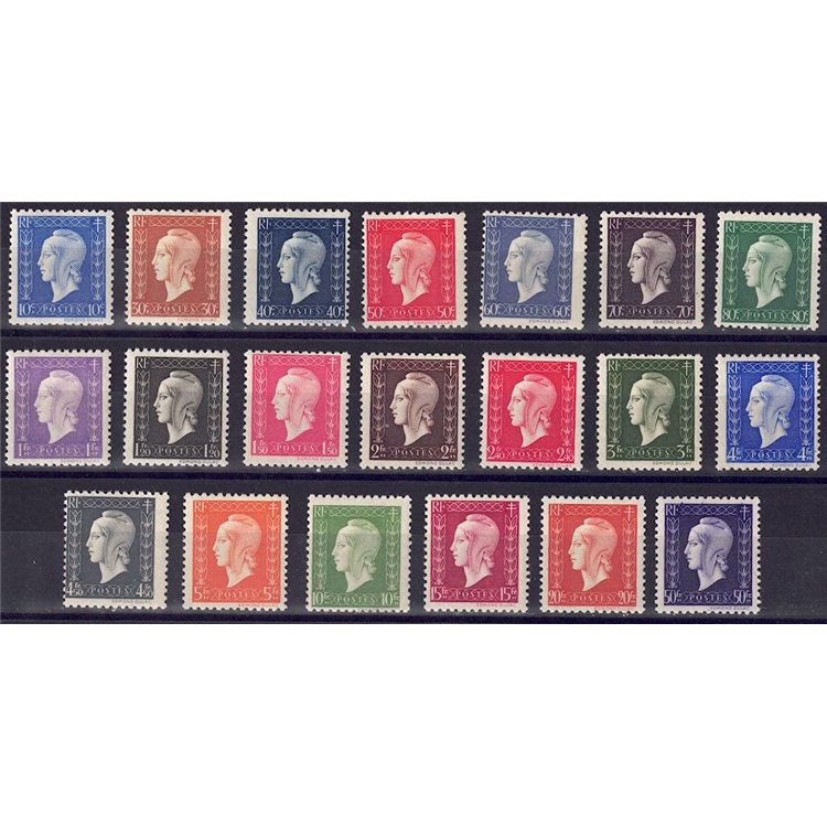 FRANCE 1944-45 Marianne of Dulac 20v MNH**