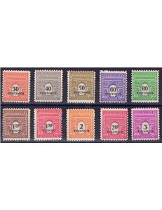 FRANCIA 1945 Arco di Trionfo 10v MNH**