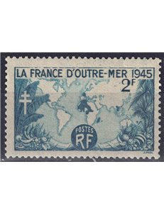 FRANCIA 1945 La France d'Outremer MNH**
