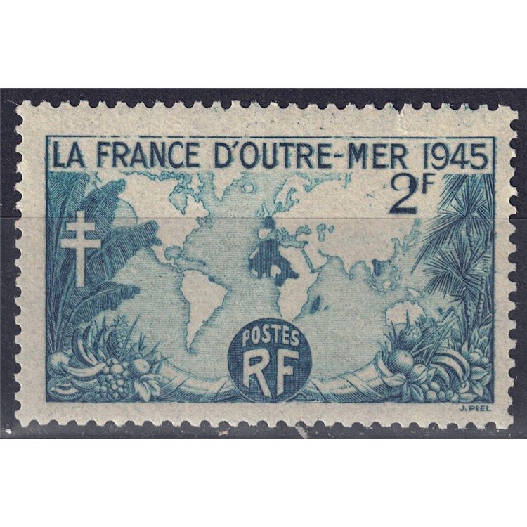 FRANCE 1945 La France d'Outremer MNH**