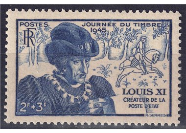 FRANCE 1945 Stamp Day MNH**