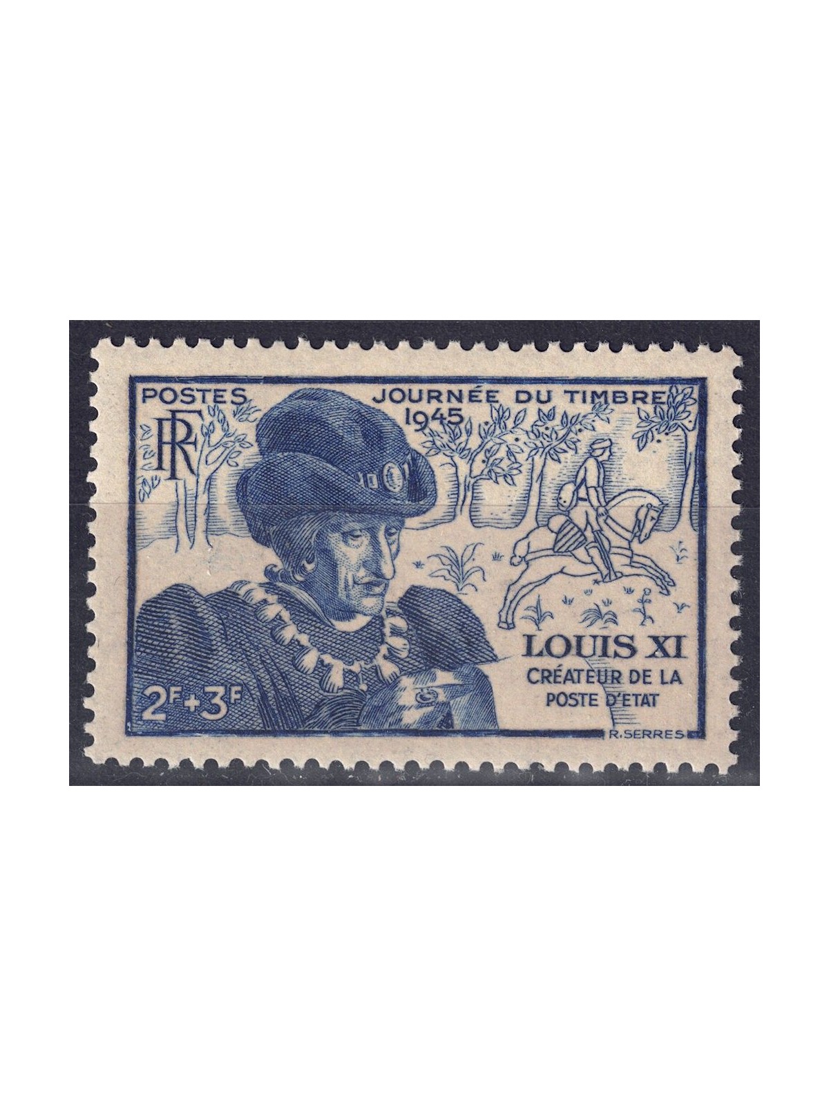 FRANCE 1945 Stamp Day MNH**