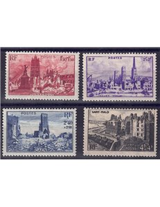 FRANCIA 1945 Città distrutte 4v MH*