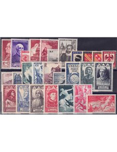 FRANCE 1946 Complete Year 27v MNH**