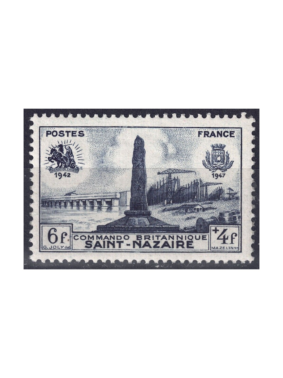 FRANCIA 1947 Saint-Nazaire MNH**